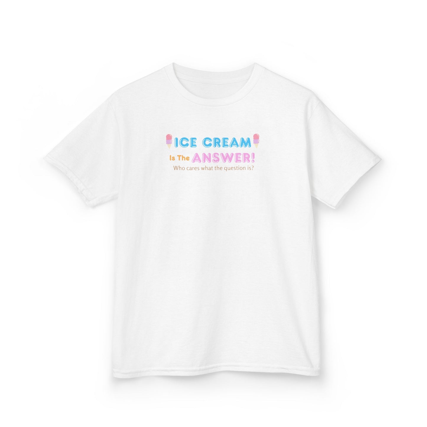 Kids Ice Cream Themed Tee - Fun Summer Shirt, Birthday Gift, Playtime Apparel, Cute Casual Wear, Sweet Treats Top