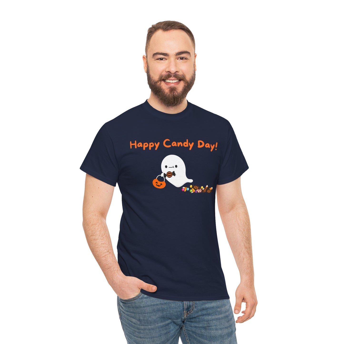 "Happy Candy Day!" Unisex Heavy Cotton Tee