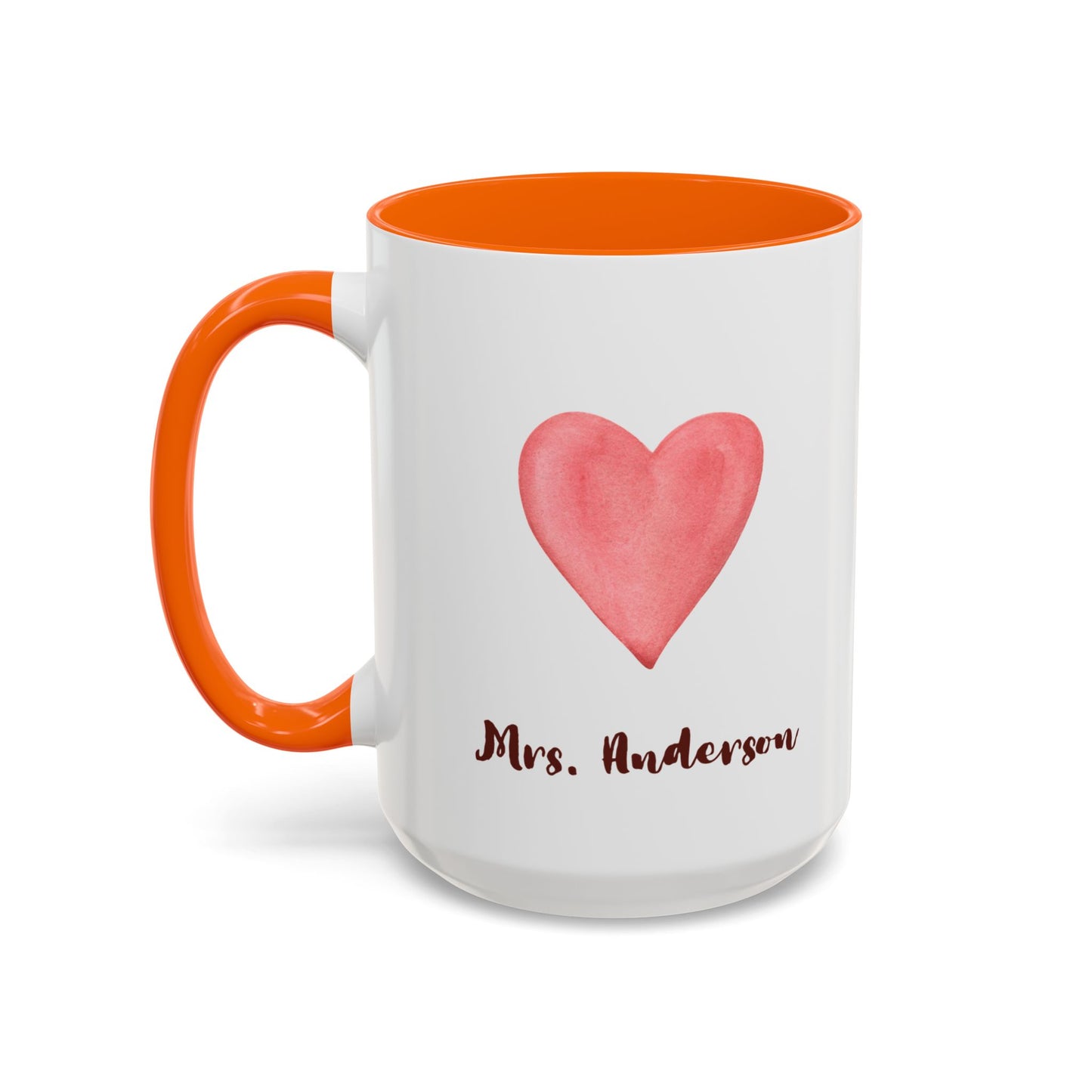 Coffee Mug, Brewing Love in the Classroom Daily, Valentine's Day Cute Personalizable Gift, Teacher Appreciation, 11 15oz Ceramic Cup