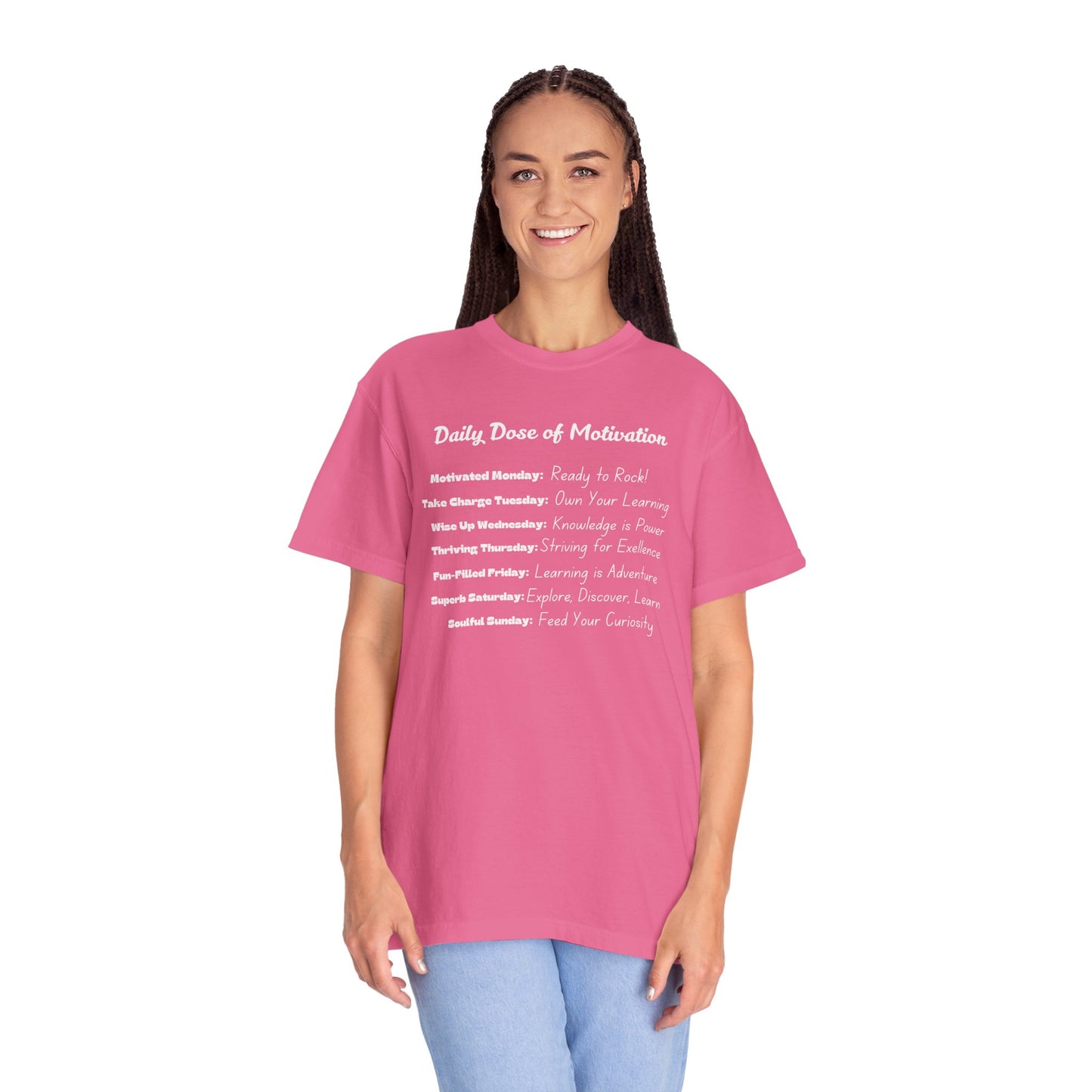 Daily Dose of Motivation, Mood Forecast Tee, Unisex Inspirational Shirt, Positive Vibes Top, Encouragement Gift, Men Women Clothing