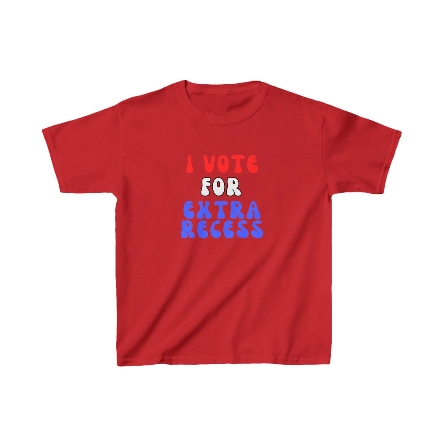 "I Vote For Extra Recess" Kids Heavy Cotton™ Tee