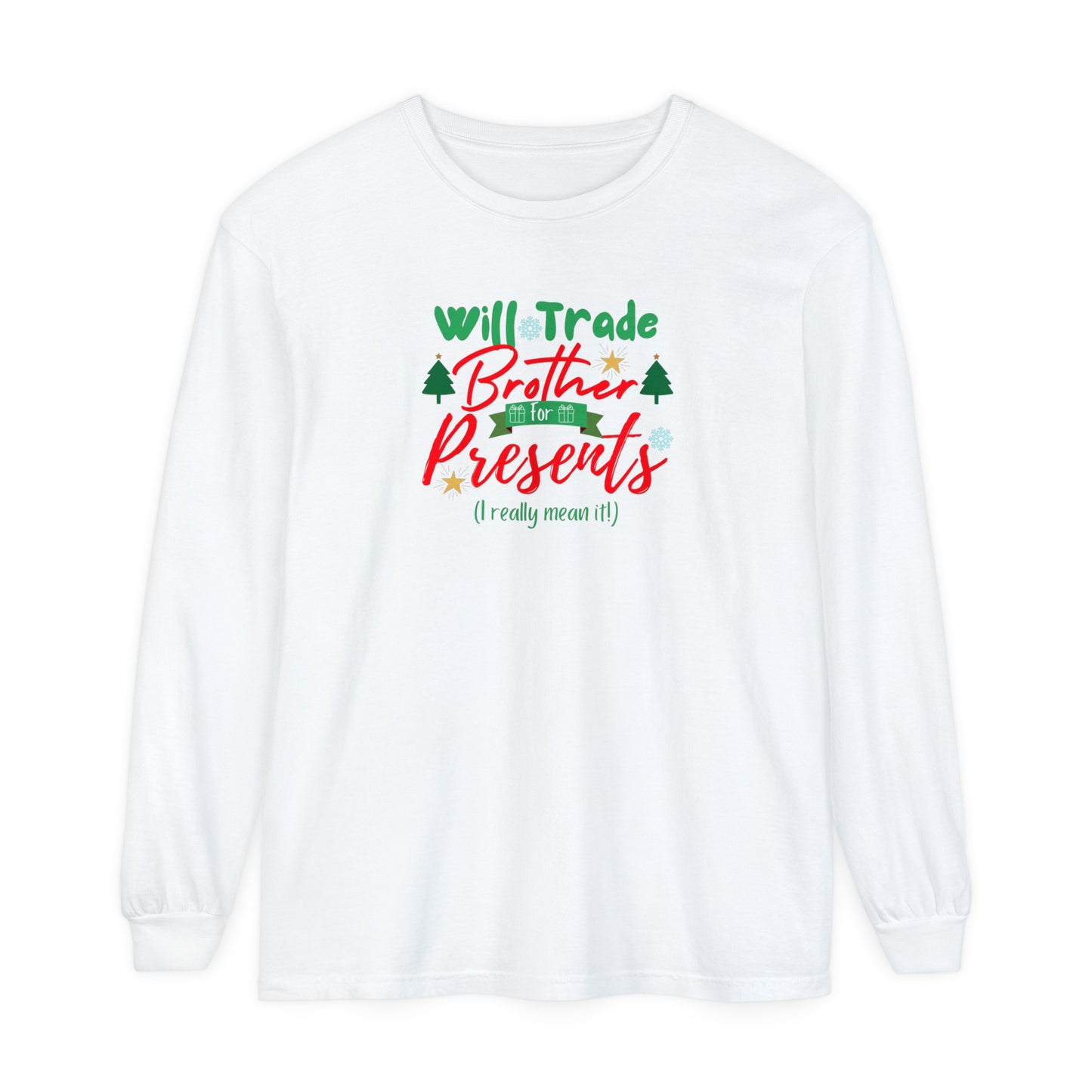 Unisex Garment-dyed Long Sleeve T-Shirt