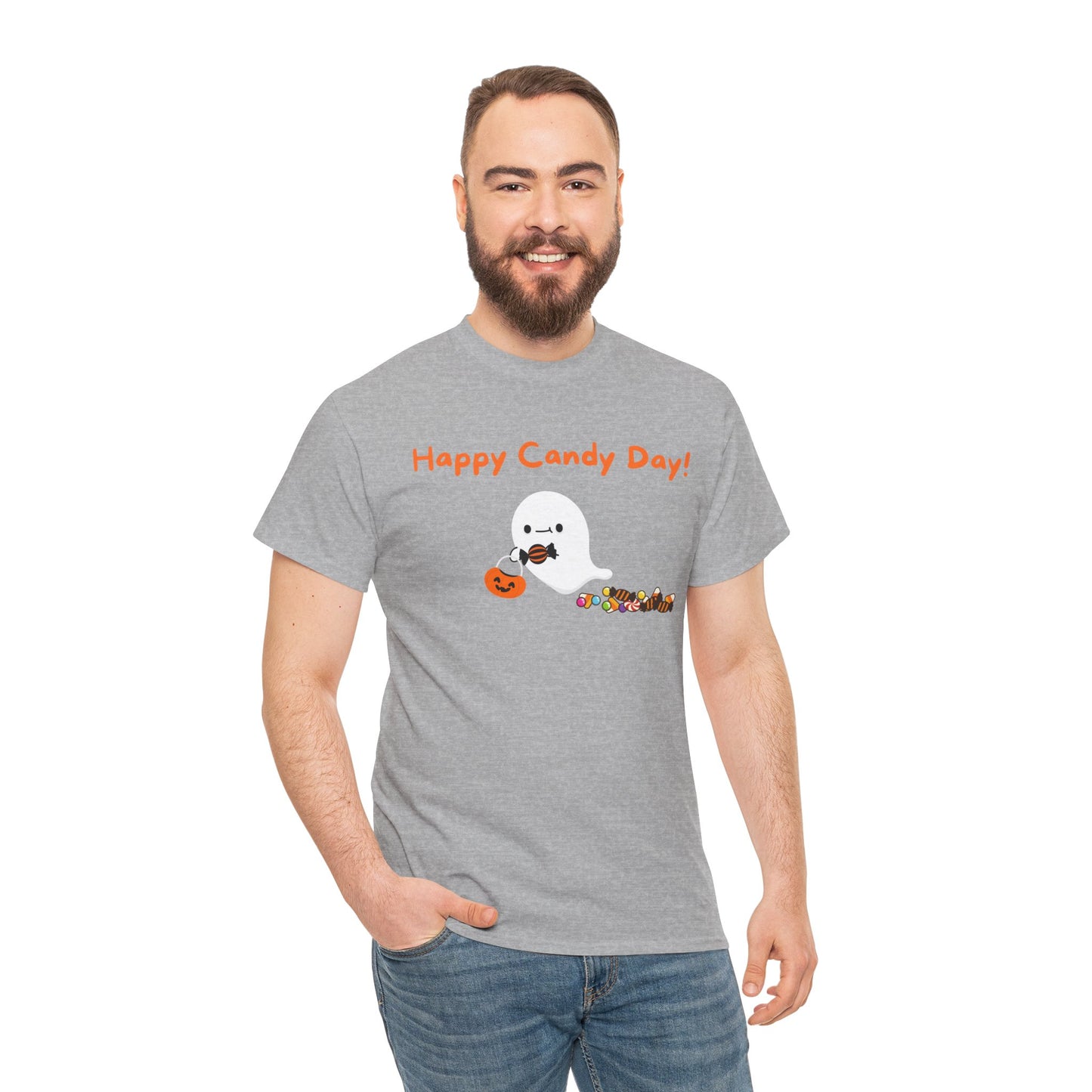 "Happy Candy Day!" Unisex Heavy Cotton Tee