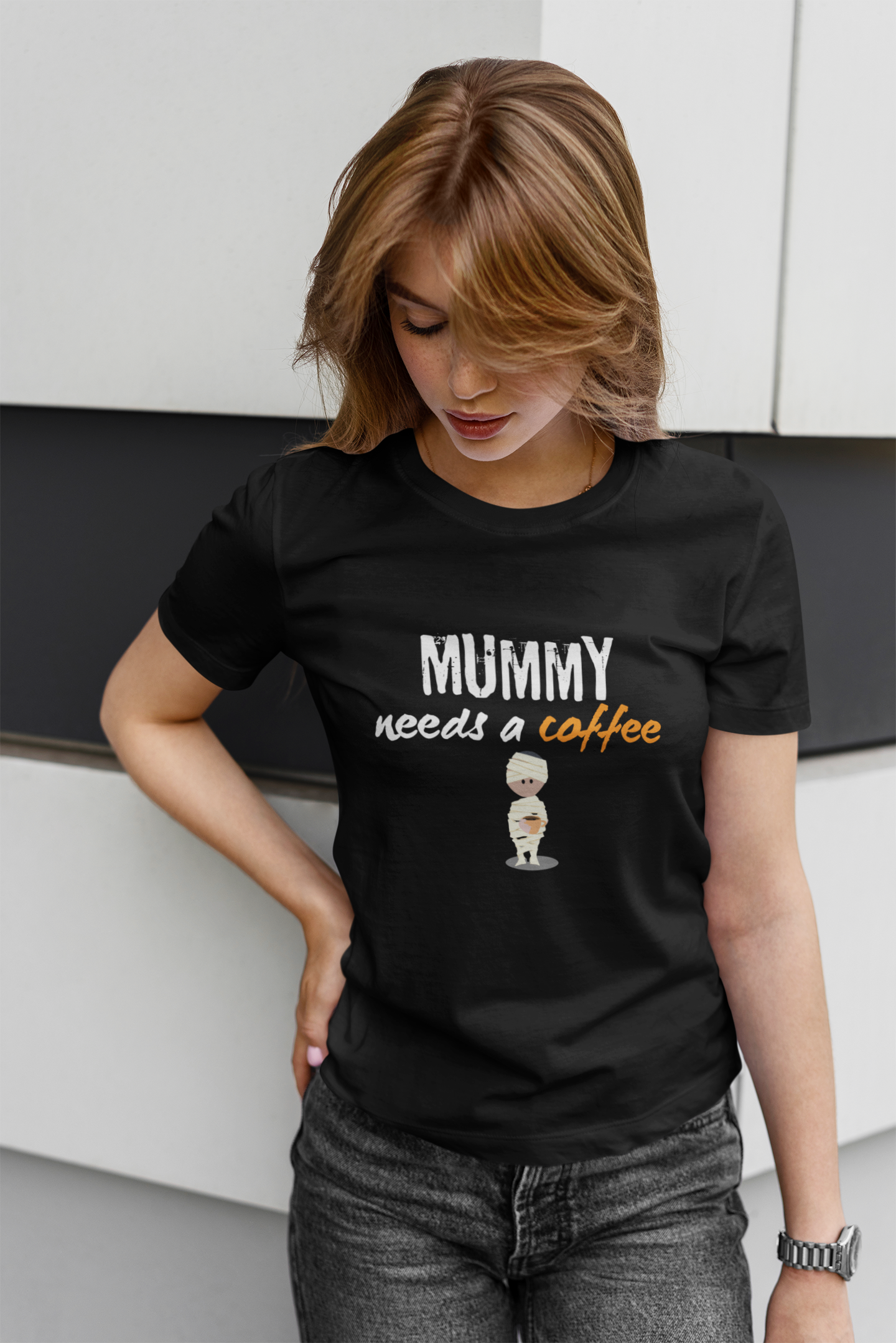 "Mummy Needs A Coffee" Unisex Jersey Short Sleeve Tee