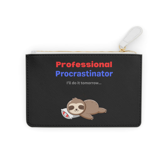 "Professional Procrastinator" Mini Clutch Bag