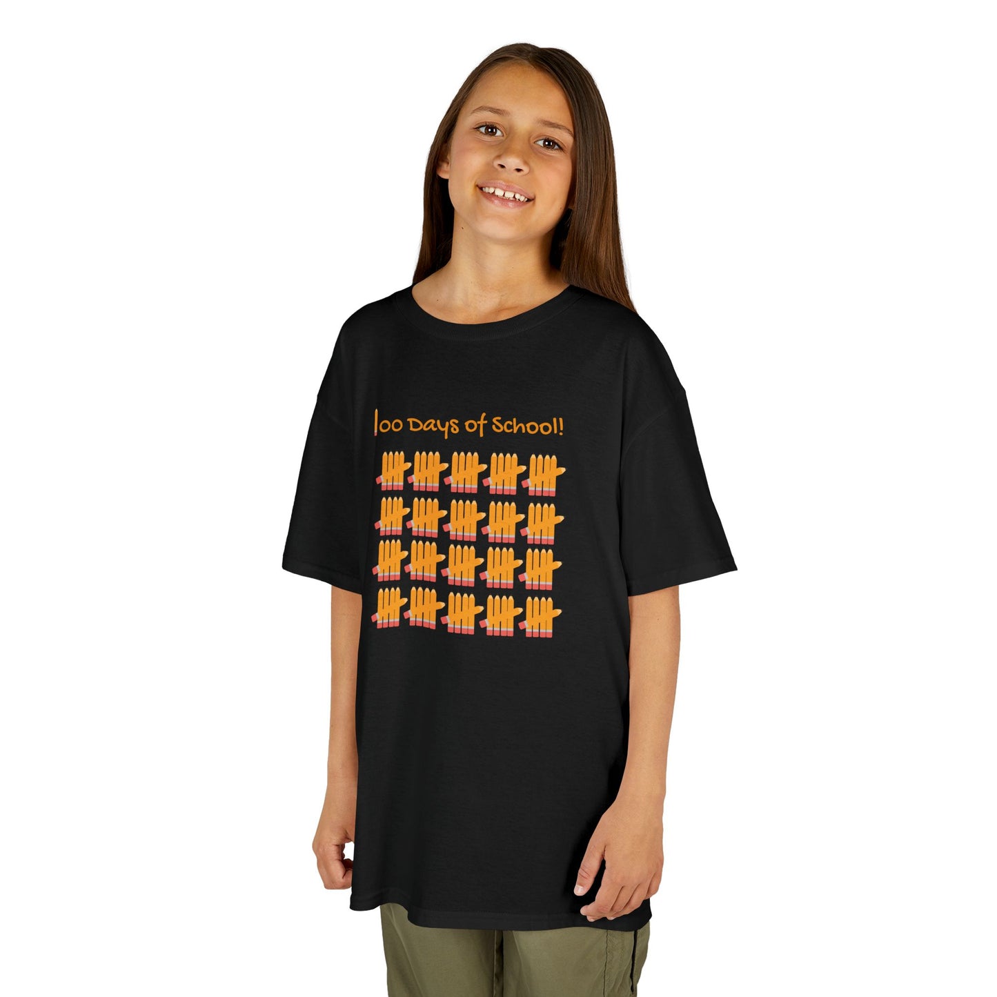 Kids Tee, 100 Days of School & How Many More Days Until Summer Pencils T-Shirt, Back to School, Teacher Gift, School Shirt, Elementary