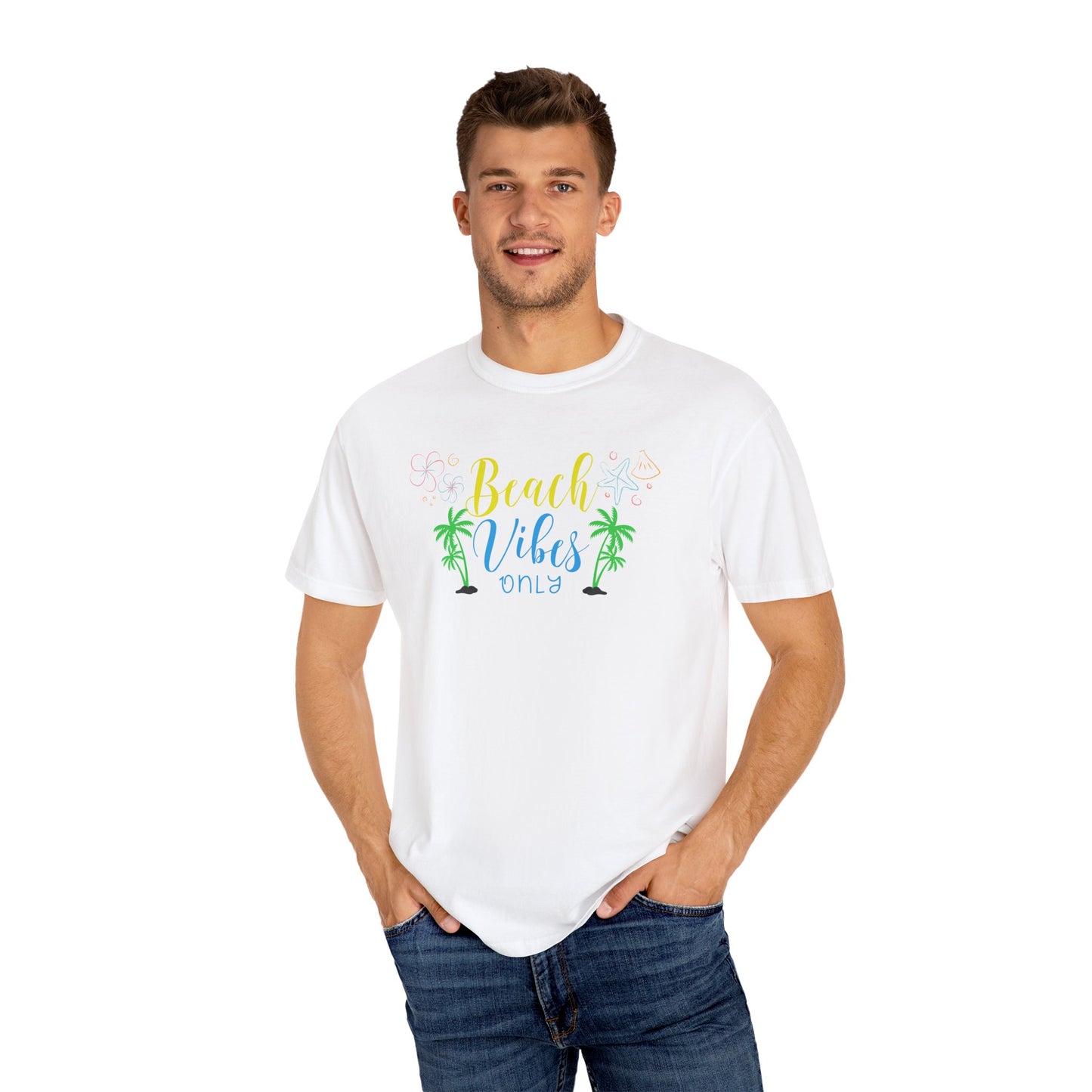 Beach Vibes T-Shirt | Unisex Garment-Dyed Tee for Summer | Casual Beachwear, Vacation Shirt, Gift for Sun Lovers, Summer Parties, [...]
