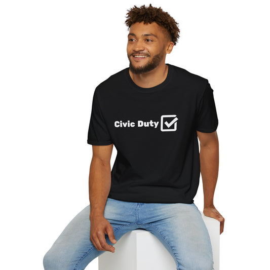 "Civiv Duty Check" Unisex Softstyle T-Shirt
