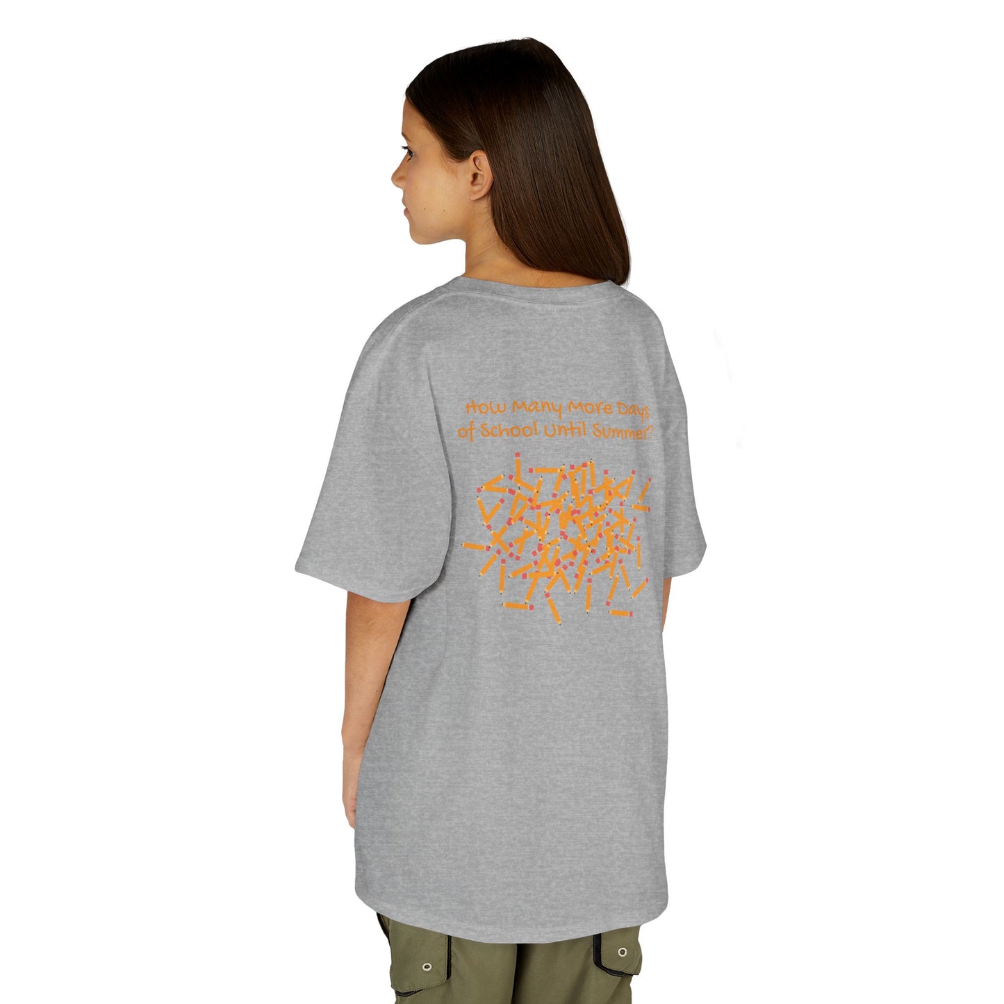 Kids Tee, 100 Days of School & How Many More Days Until Summer Pencils T-Shirt, Back to School, Teacher Gift, School Shirt, Elementary