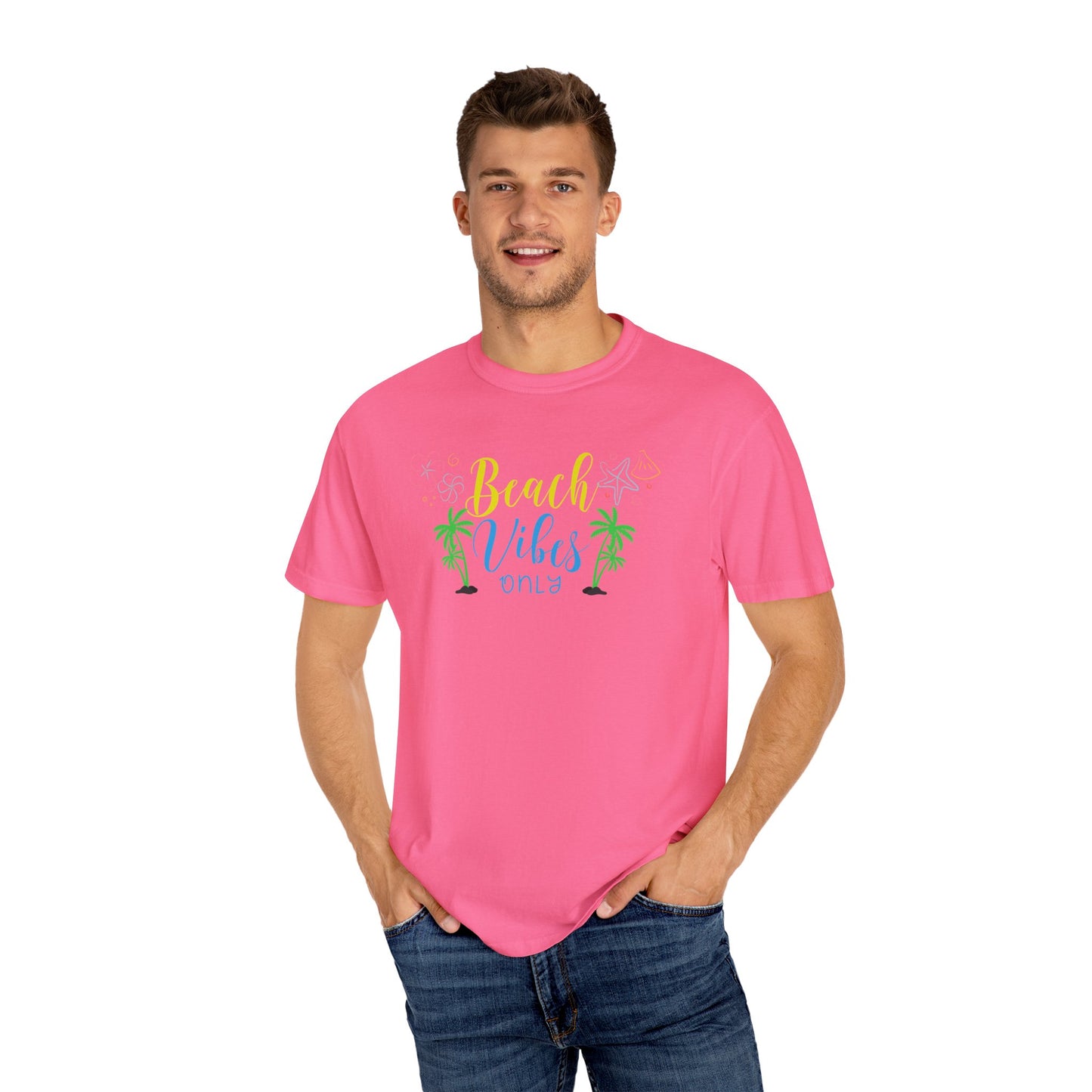 Beach Vibes T-Shirt | Unisex Garment-Dyed Tee for Summer | Casual Beachwear, Vacation Shirt, Gift for Sun Lovers, Summer Parties, [...]