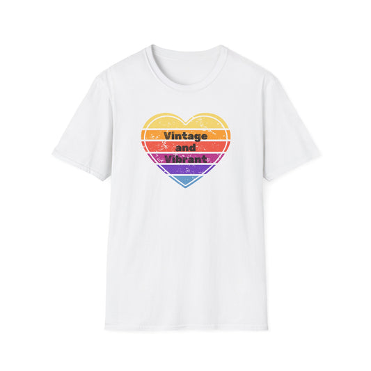"Vintage and Vibrant" Unisex Softstyle T-Shirt