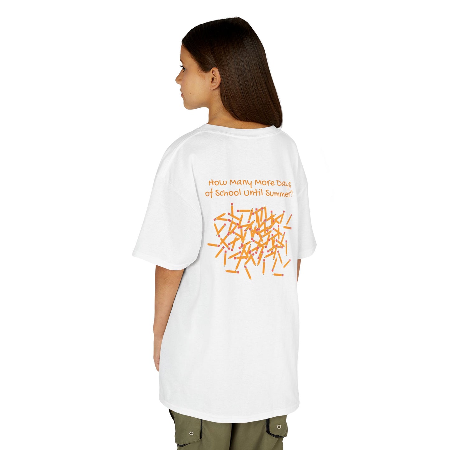 Kids Tee, 100 Days of School & How Many More Days Until Summer Pencils T-Shirt, Back to School, Teacher Gift, School Shirt, Elementary