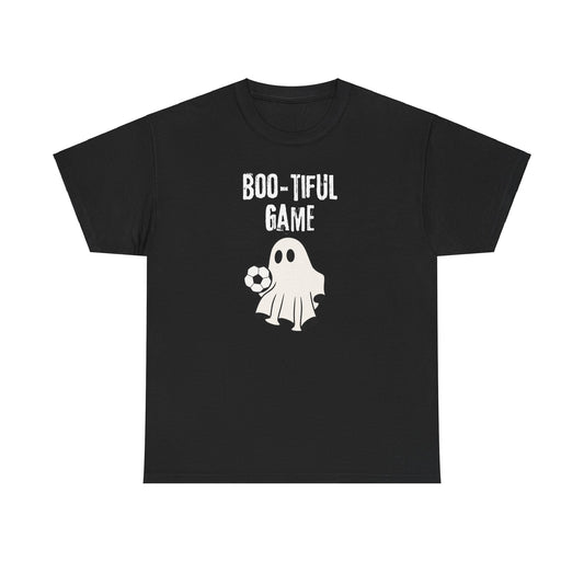 Boo-tiful Game, Soccer Ghost Unisex Heavy Cotton Tee