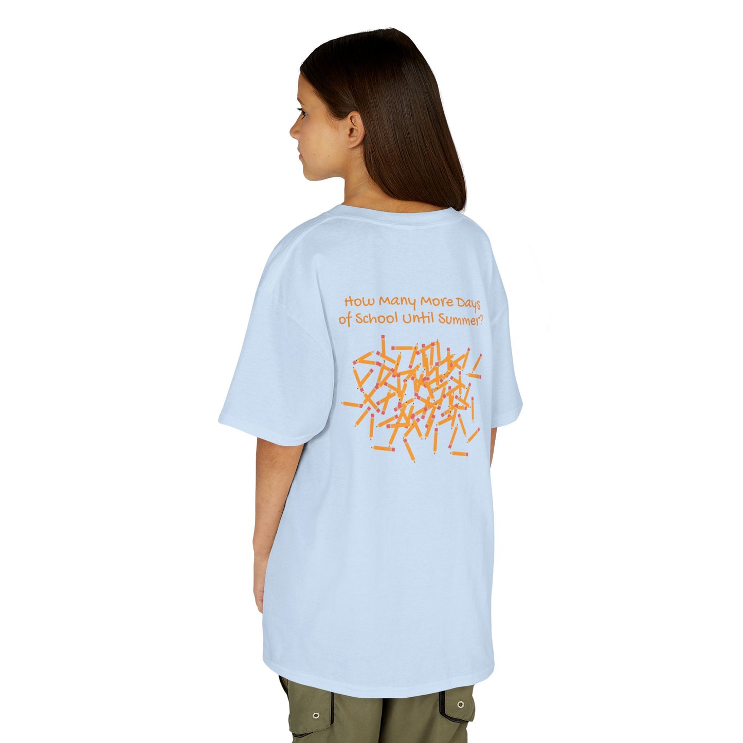 Kids Tee, 100 Days of School & How Many More Days Until Summer Pencils T-Shirt, Back to School, Teacher Gift, School Shirt, Elementary