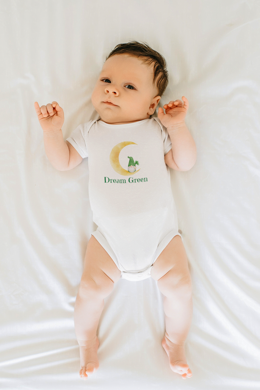 Dream Green Infant Bodysuit - Adorable Baby Outfit, Eco-Friendly Gift, Newborn Essentials, Playtime Attire, Cute Baby Clothing