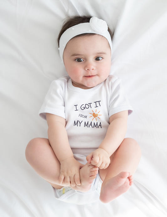 Baby Bodysuit Matching Set 'Got It From My Mom'