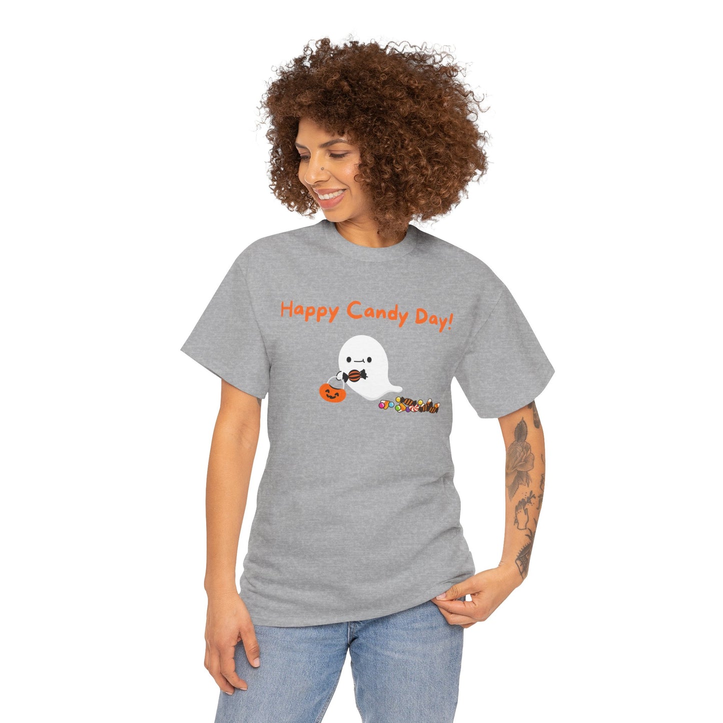 "Happy Candy Day!" Unisex Heavy Cotton Tee