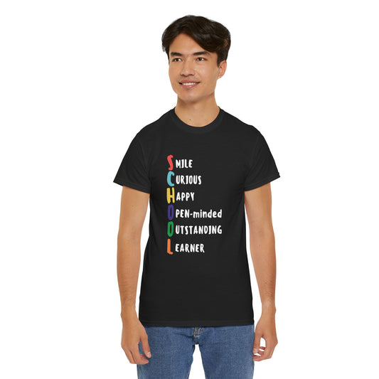 "School" Acronym, Unisex Heavy Cotton Tee