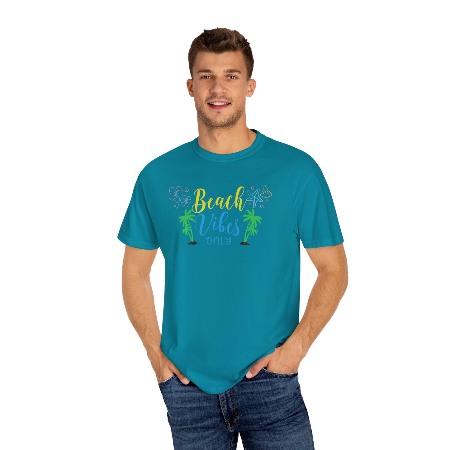 Beach Vibes T-Shirt | Unisex Garment-Dyed Tee for Summer | Casual Beachwear, Vacation Shirt, Gift for Sun Lovers, Summer Parties, [...]