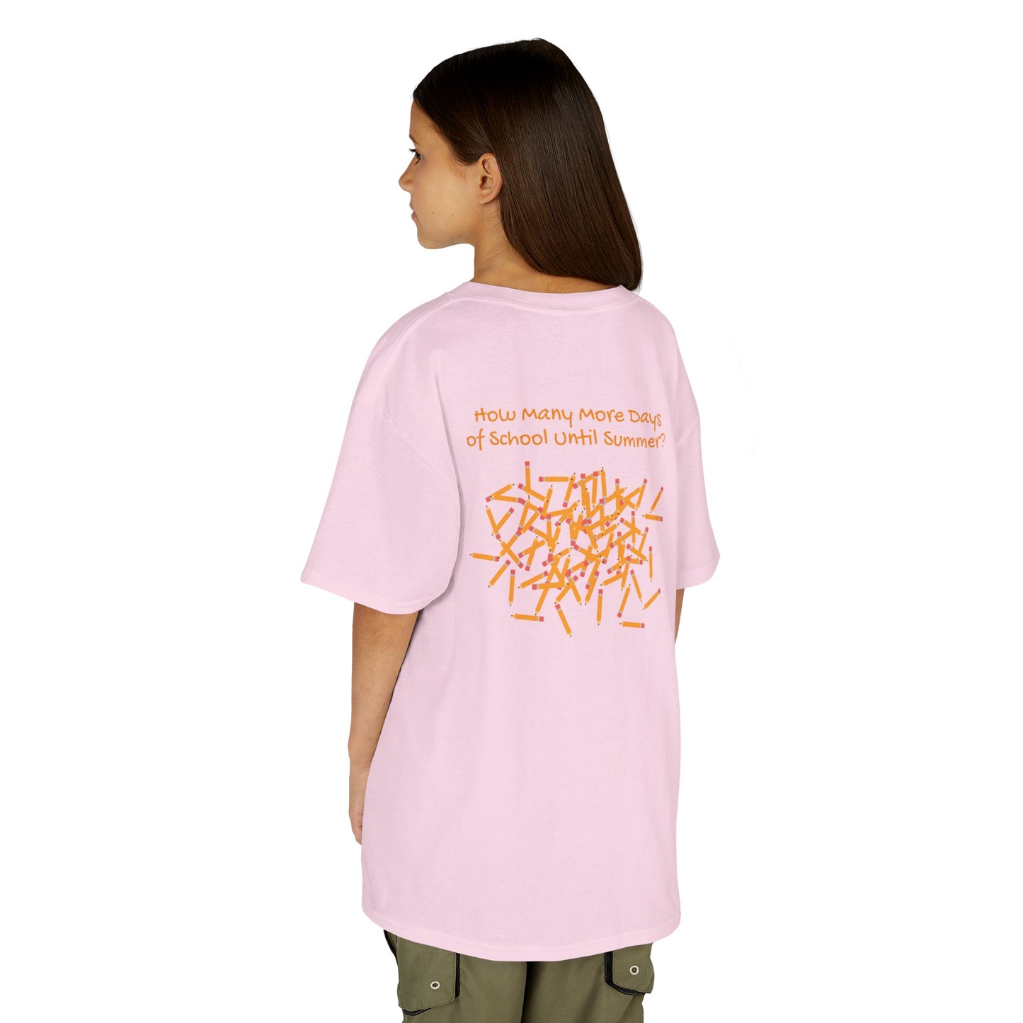 Kids Tee, 100 Days of School & How Many More Days Until Summer Pencils T-Shirt, Back to School, Teacher Gift, School Shirt, Elementary