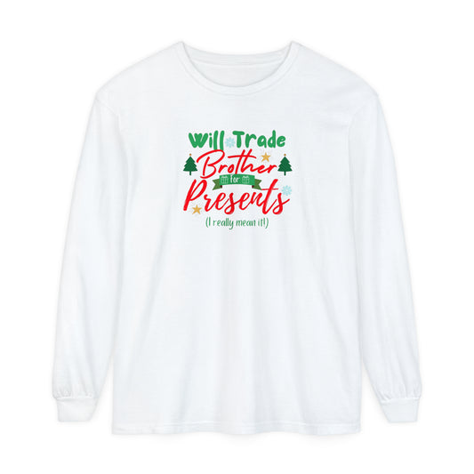 Unisex Garment-dyed Long Sleeve T-Shirt