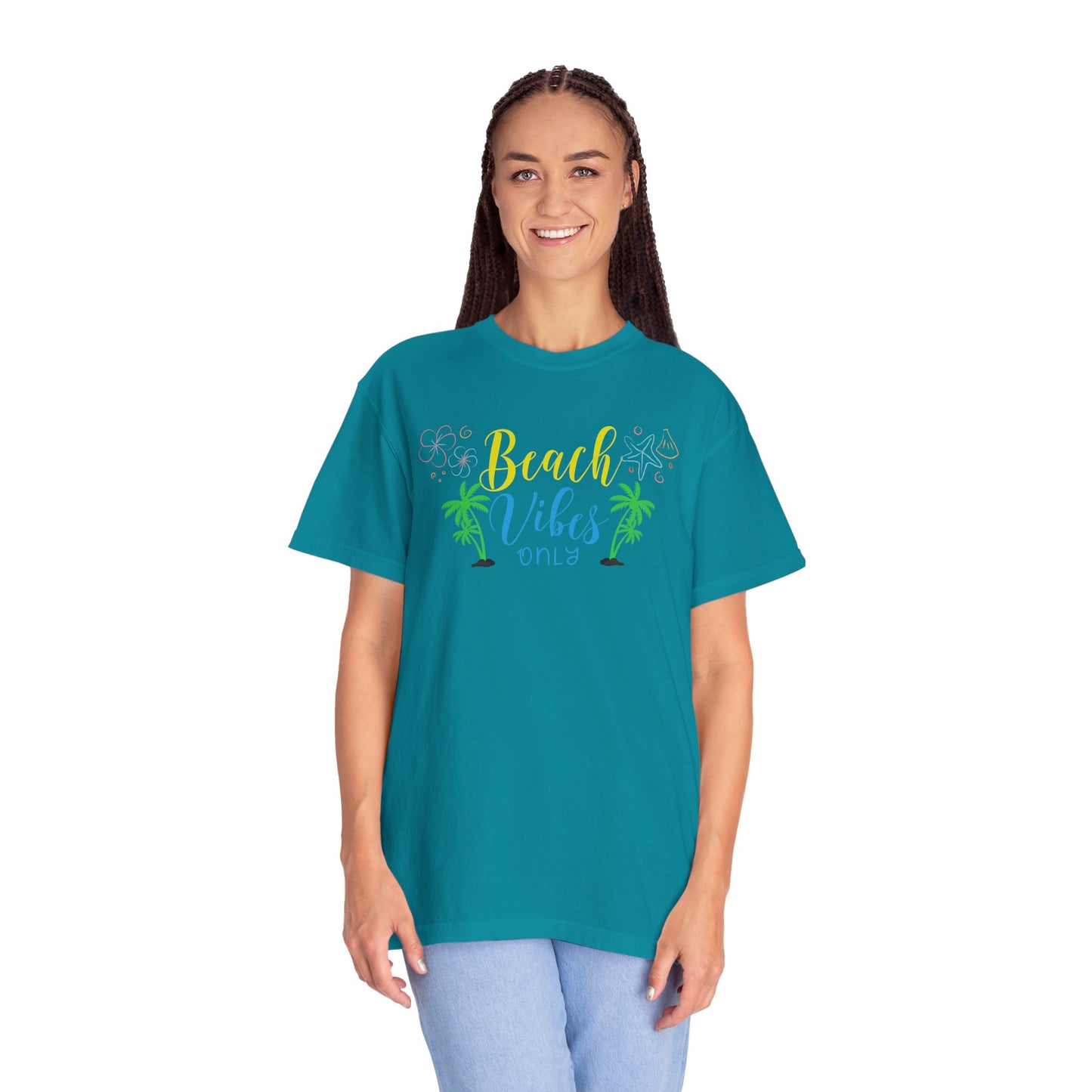 Beach Vibes T-Shirt | Unisex Garment-Dyed Tee for Summer | Casual Beachwear, Vacation Shirt, Gift for Sun Lovers, Summer Parties, [...]