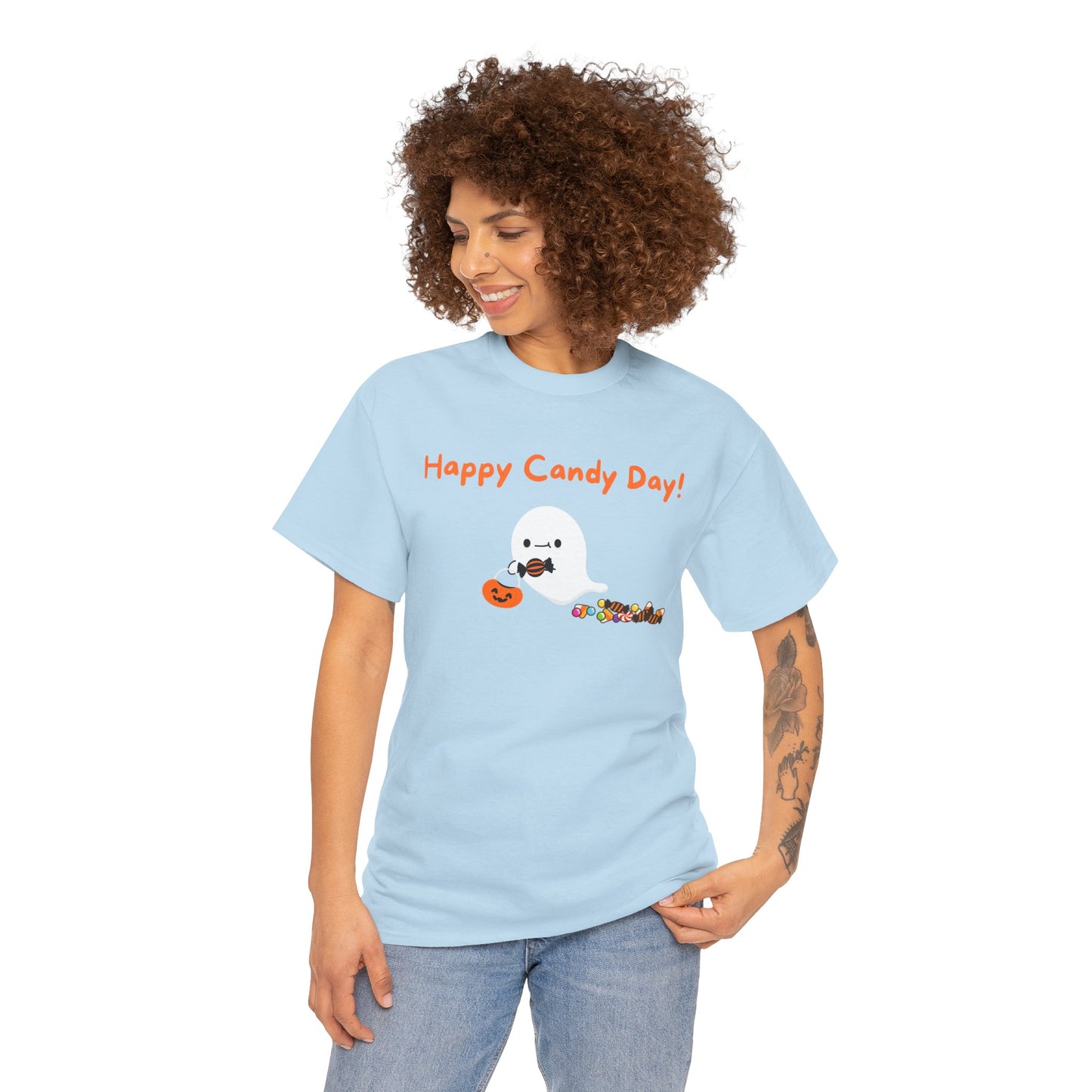 "Happy Candy Day!" Unisex Heavy Cotton Tee