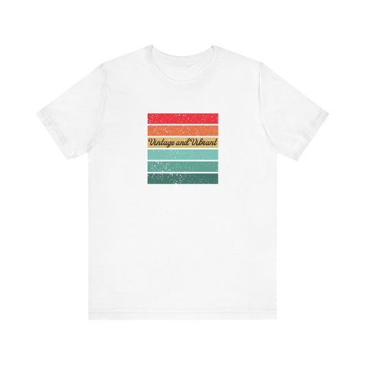 "Vintage and vibrant" Unisex Jersey Short Sleeve Tee