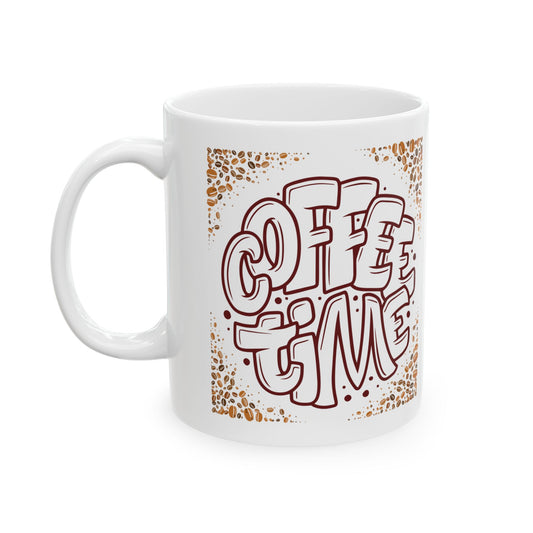 "Coffee Time" Ceramic Mug, (11oz, 15oz)
