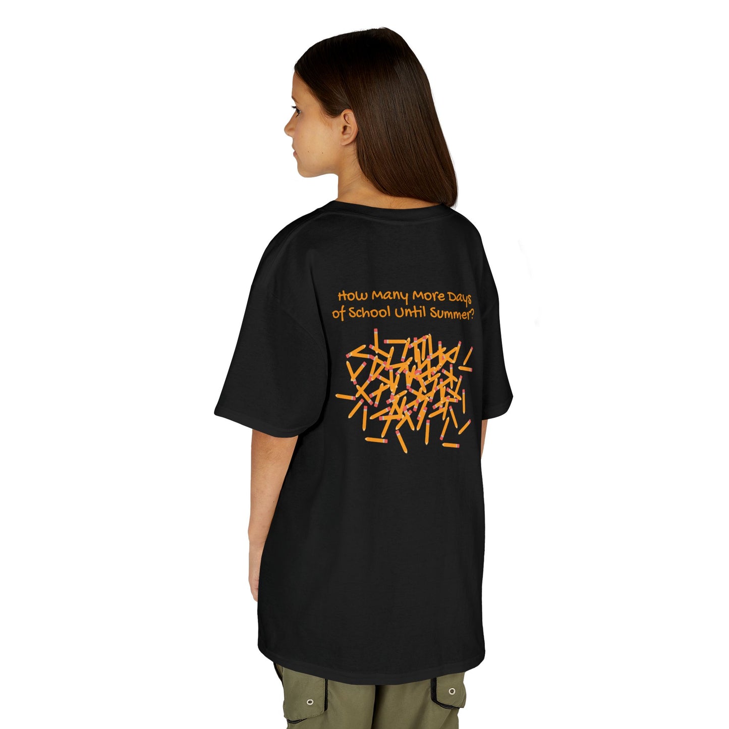 Kids Tee, 100 Days of School & How Many More Days Until Summer Pencils T-Shirt, Back to School, Teacher Gift, School Shirt, Elementary